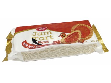 Sušenky Klim Jam Tart s pomerančovou náplní 235g