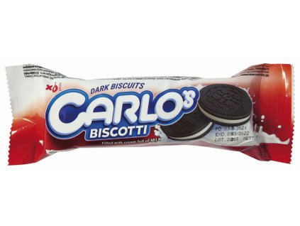 Carlos 66g kakaové slepované sušenky s mléčnou náplní