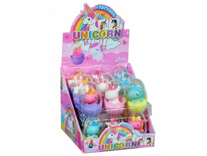 Jednorožec ve vajíčku s komprimátem 5g a tetováním