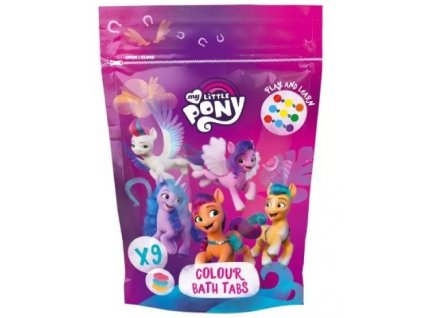 MY LITTLE PONY Colouring Bath Tabs, doypack 9 x 16 g barvící tablety do koupele