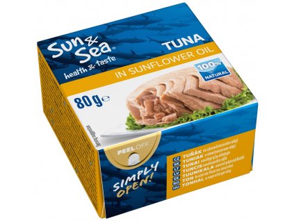 Tuňák ve slunečnicovém oleji 80g