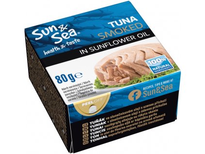 Tuňák zauzený ve slunečnicovém oleji 80g