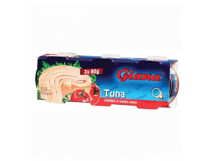 Tuňák kousky v rajčatové omáčce 3x80g