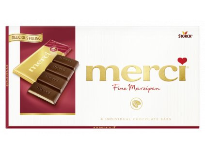 Merci Hořká čokoláda plněná marcipánovou náplní 112g