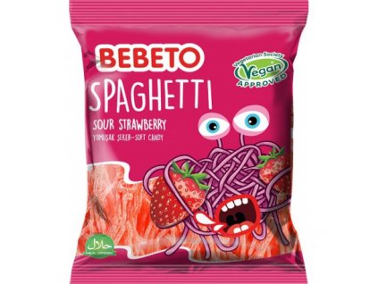 Bebeto Špagety Jahoda 80g
