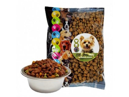 FINE DOG MINI cocktail mix HOVĚZÍ 400g SÁČEK
