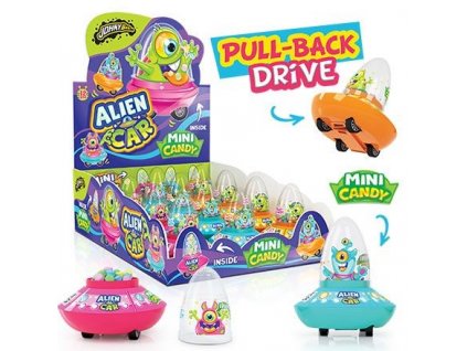 ALIEN CAR – hračka + mini dražé 8g