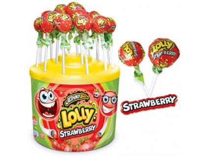 LOLLY STRAWBERRY lízátka 8 g balení 100 kusů.