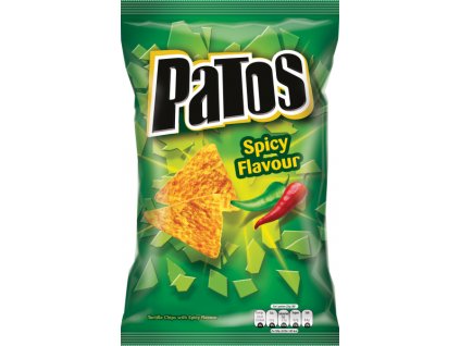 Slané kukuřičné chipsy Patos Taco Spicy s taco příchutí 100g