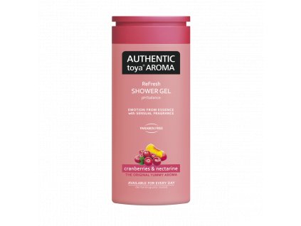 AUTHENTIC toya AROMA sprchový gel 400ml cranberries a nectarine