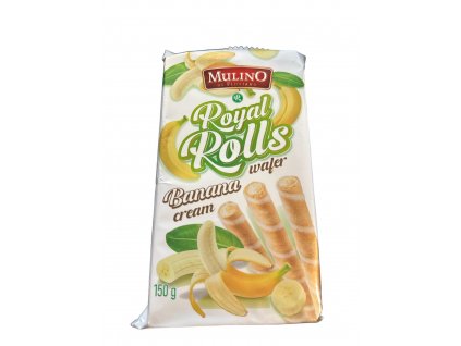 Wafer rolls banán 150g