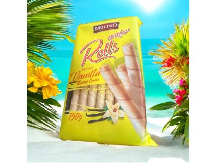Wafer rolls vanilka 150 g