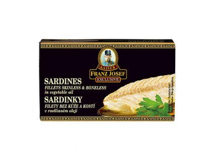 Sardinky filety v rostlinném oleji 90g