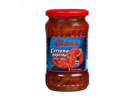 Červená paprika řezy ve sladkokyselém nálevu 320g