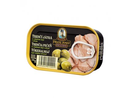 Tresčí játra ve vlastním oleji s olivou 115g