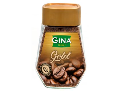 Instantní káva GINA gold sklo 200g