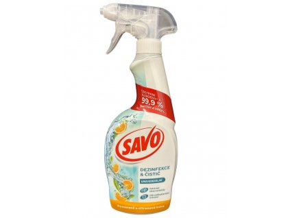 Savo univerzální dezinfekční sprej bez chloru 700 ml Pomeranč & Citrónová tráva