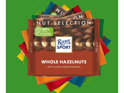 Čokoláda Ritter Sport s celými ořechy 100g