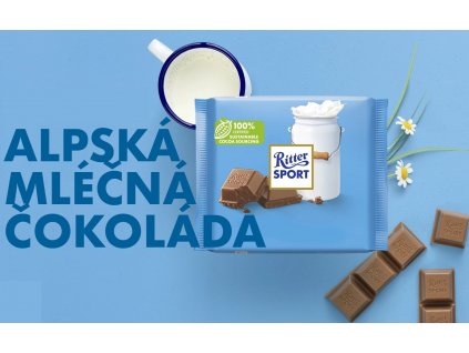 Čokoláda Ritter Sport mléčná 100g