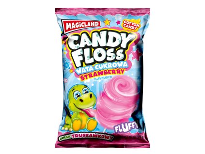 CUKROVÁ VATA JAHODA 50g sáček