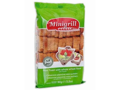 Minigrill Celozrnné pšeničné mini suchary 90g