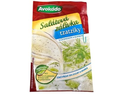 Salátová zálivka tzatziky s česnekem a koprem 8g