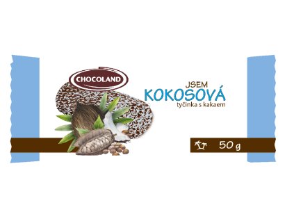 Jsem kokosová tyčinka tmavá s kakaem 50g