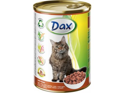 Dax 415g Konzervy pro Kočky Jatra