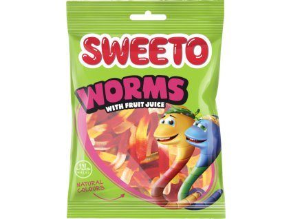 Sweeto želé červíci s ovocnou příchutí 80g