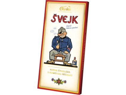 Hořká čokoláda s rumovou příchutí – Švejk 80 g