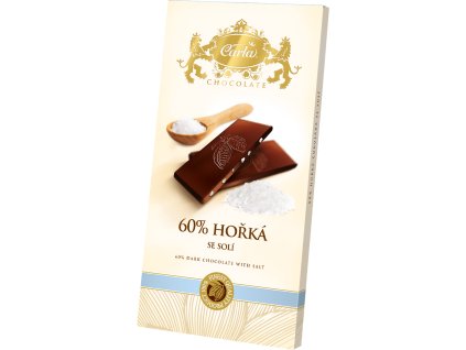 Hořká čokoláda 60% se solí 80 g