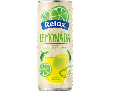 Relax 330ml limonáda Citron Limetka plech