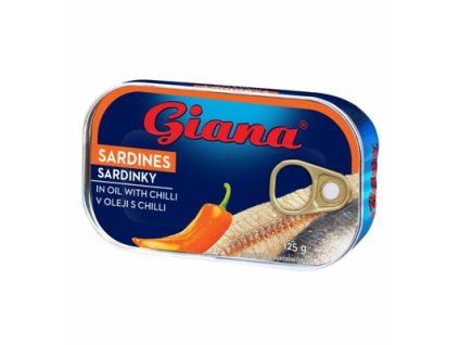 Sardinky v rostlinném oleji s chilli 125g