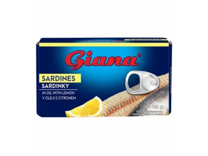 Sardinky ve slunečnicovém oleji s citronem 125g