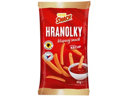 Golden Snack – hranolky s příchutí kečupu 65g