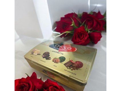 Plněné pralinky v různých příchutích Mieszko 300 g v plechu