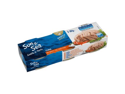 Tuňák v pikantním oleji piri piri 3x80g SUN&SEA