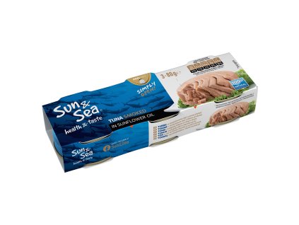 Tuňák zauzený ve slunečnicovém oleji 3x80g SUN&SEA