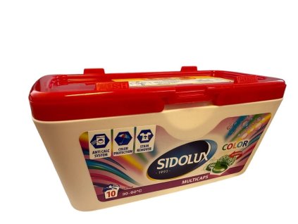 Sidolux prací kapsle MULTICAPS BLACK na BAREVNÉ prádlo 10Ks