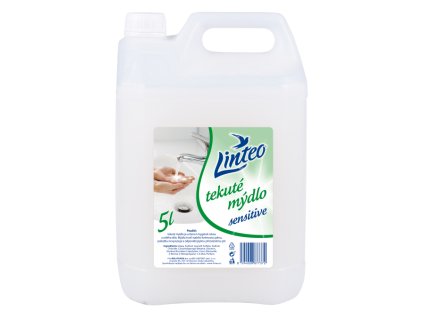 11 mydlo tekute LINTEO sensitive 5l bile novy kanystr a etiketa