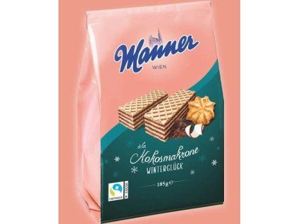 Manner Winterwaffel Kokos Makrone 185 g
