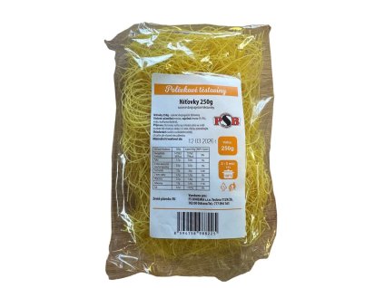 Polévkové těstoviny Niťovky 250 g