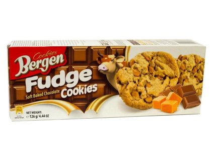 Sušenky Bergen Fudge cookies 126g