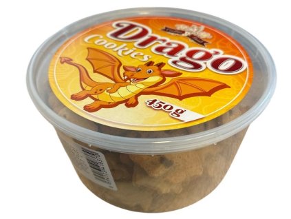 Cookies sušenky dóza 450g Drago medvídci s čoko. lupínky