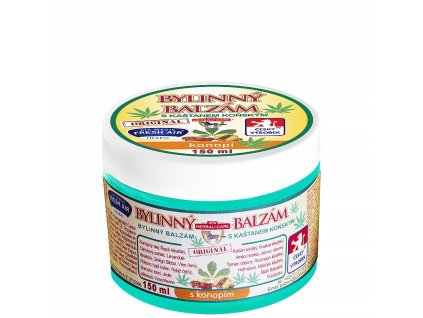 Bylinný balzám s kaštanem koňským 150 ml s konopím