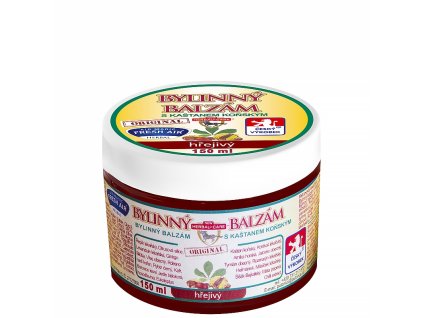 Bylinný balzám s kaštanem koňským 150 ml hřejivý