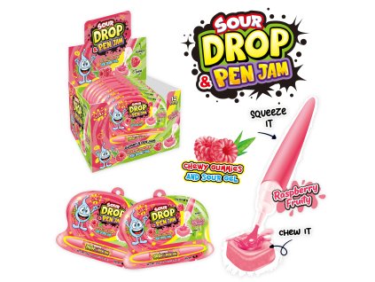 RASPBERRY SOUR DROP PEN JAM 55g
