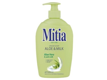 Mitia tekuté mýdlo Aloe & Milk s extraktem z Aloe Vera 500ml