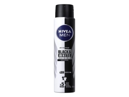 Nivea MEN Deodoranty spray 150ml Invisible B+W Original