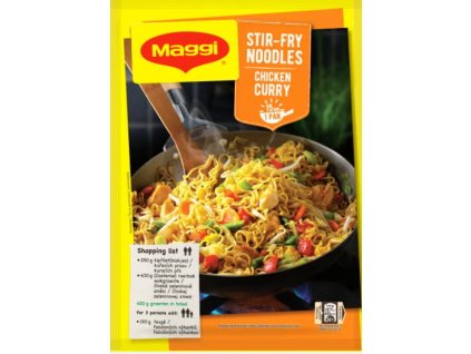 MAGGI Nápady Nudle z pánve Kuře na kari se zeleninou 185g